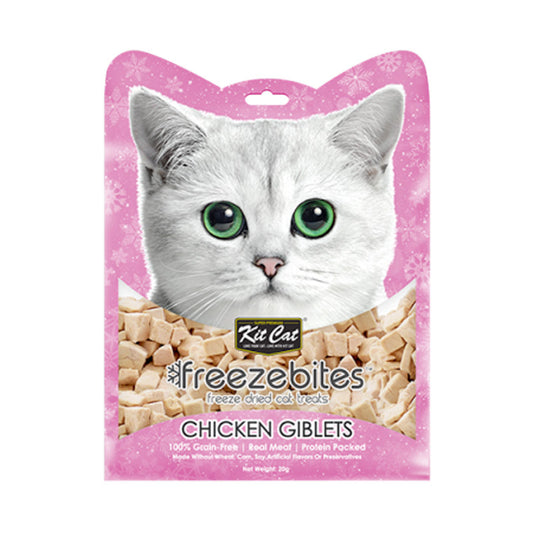 Kit Cat Freeze-Dried Chicken Giblets ‚20g Natural Cat Treats