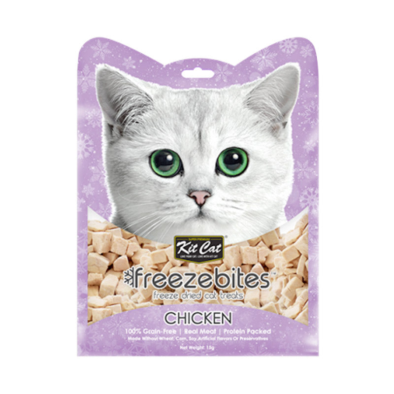 Kit Cat Freeze-Dried Chicken Treats ‚15g Protein-Rich Snack