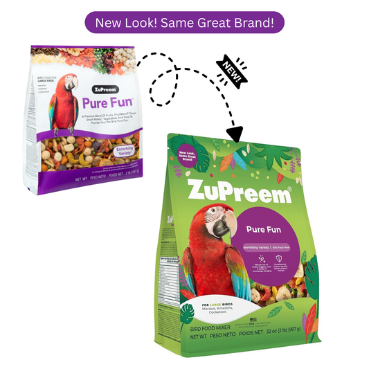 Zupreem Pure Fun Large Parrots - 0.91Kg
