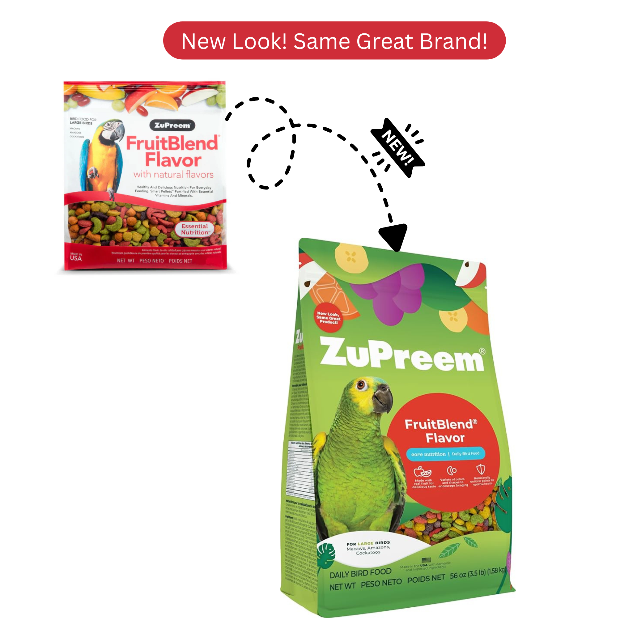 Zupreem Fruitblend Flavor Large Parrot Food