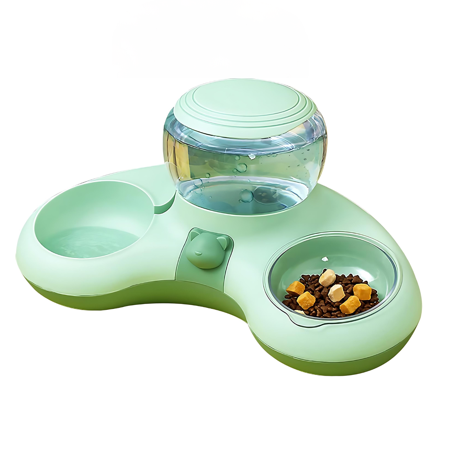 Pado Water Dispenser With Double Bowl-Green 1.4L