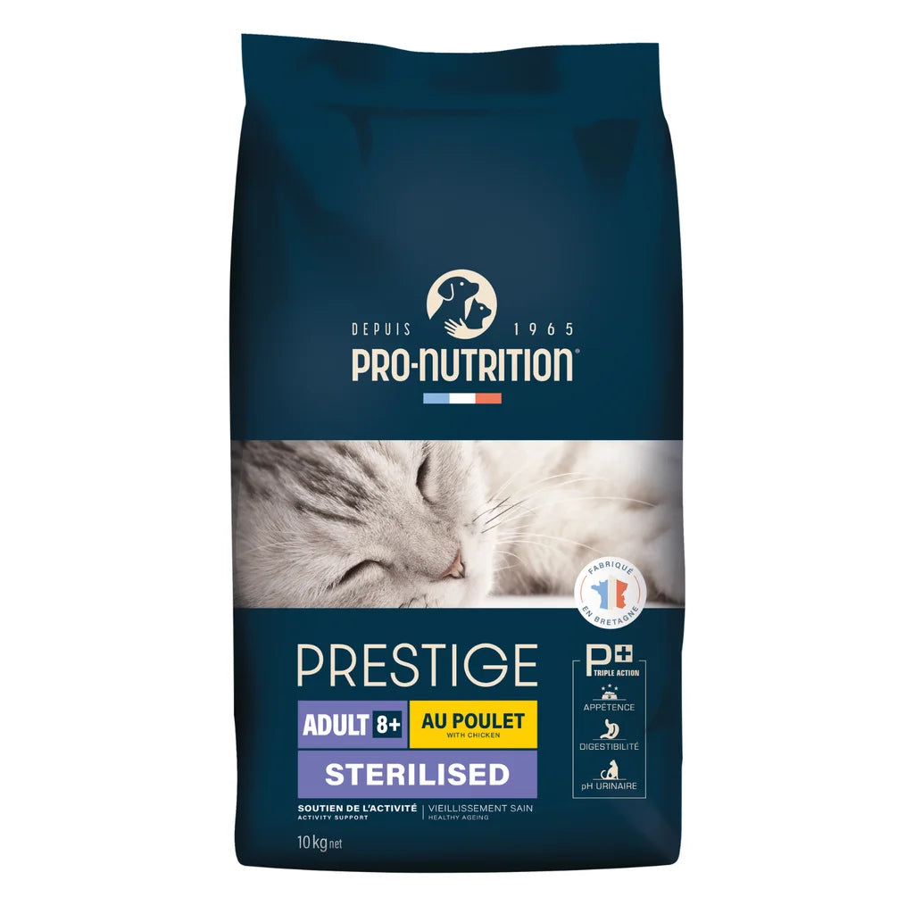 Pro Nutrition Prestige Cat Adult Dry Food 8+ Sterilised Chicken