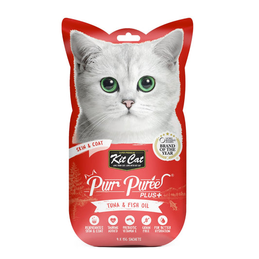 Kit Cat PureePlus Skin & Coat ‚Tuna 60g Cat Treat