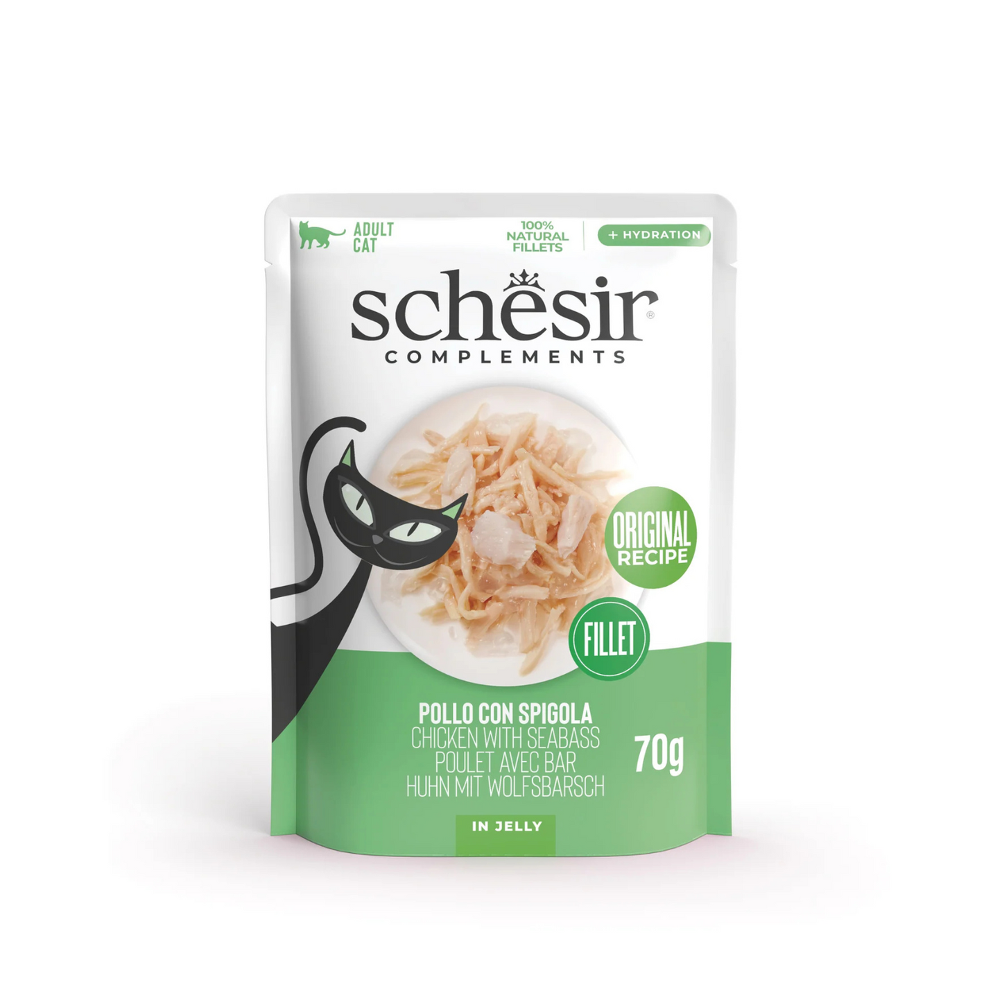 Schesir Complements Cat Wet Food in Jelly Pouch - 70G