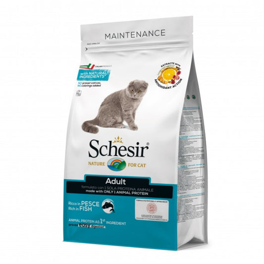 Schesir Cat Dry Food with Fish-Adult - 1.5kg