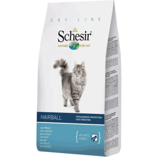 Schesir Cat Dry Food Hairball with Chicken - 1.5kg