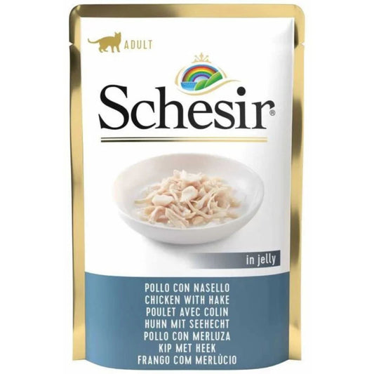 Schesir Cat Pouch Chicken with Cod Wet food 85G