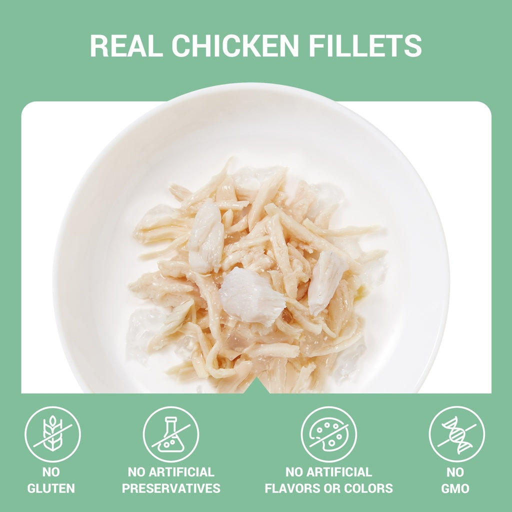 Schesir Complements Cat Wet Food in Jelly Can- Chicken With Seabass 70g