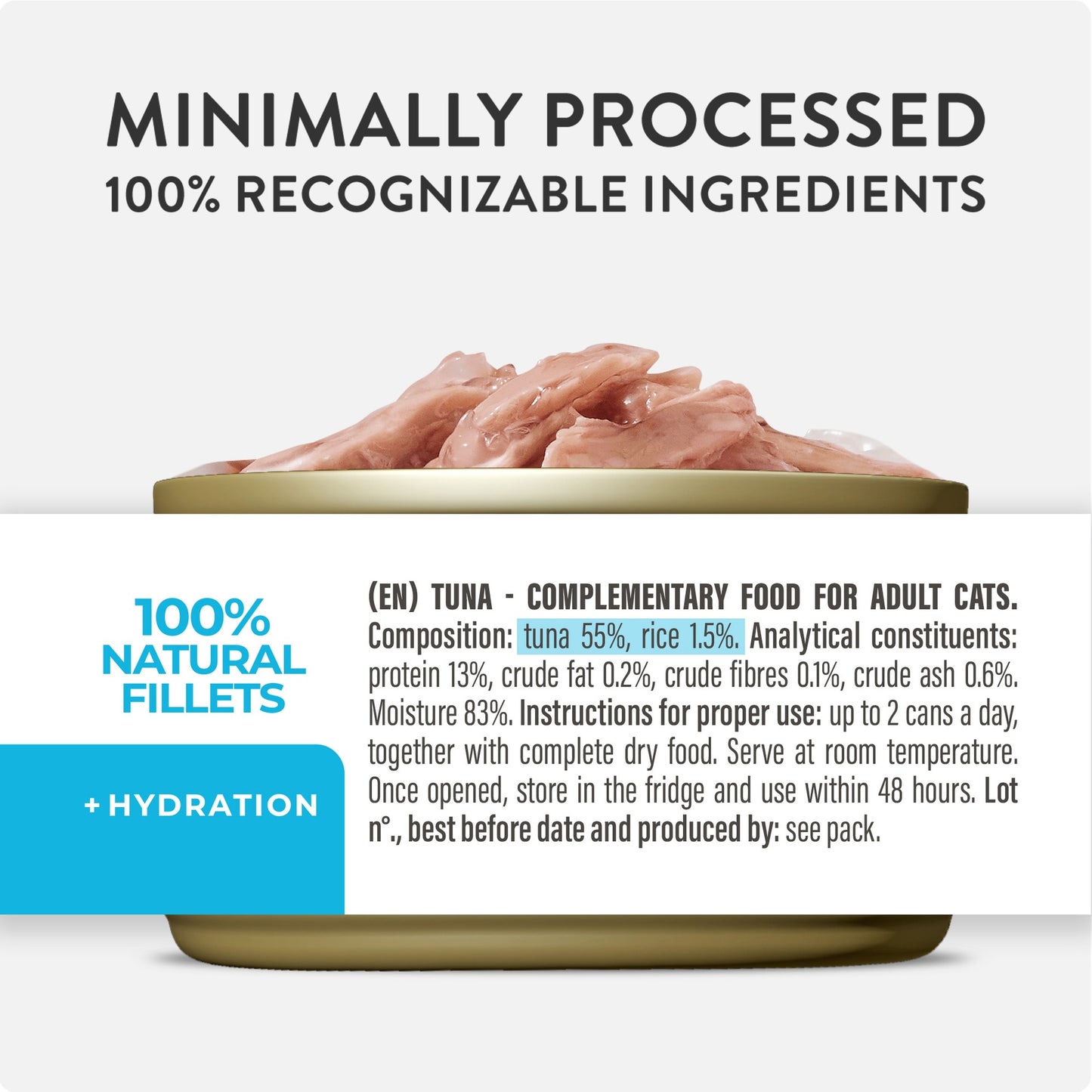 Schesir Complements Cat Wet Food in Jelly Can- Tuna 70g