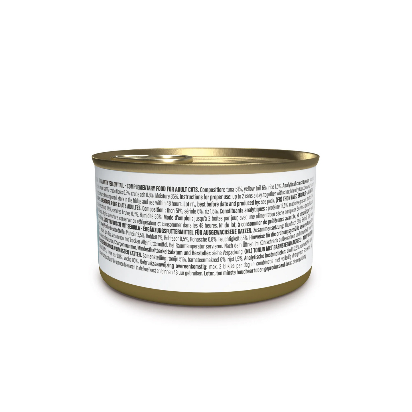 Schesir Complements Cat Wet Food in Jelly Can- Tuna With Yellow Tail 70g