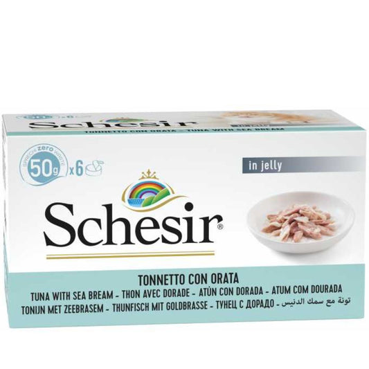 Schesir Cat Can Multipack Tuna with Seabream 6X50G