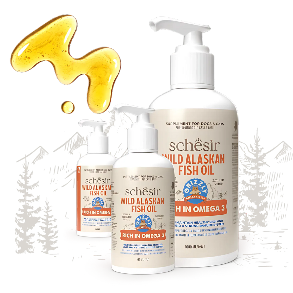 Schesir Grizzly Wild Alaskan Fish Oil Omega Plus for dogs & cats