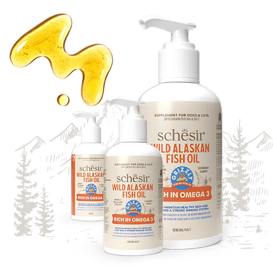 Schesir Grizzly Wild Alaskan Fish Oil Omega Plus for dogs & cats