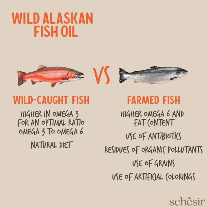 Schesir Grizzly Wild Alaskan Fish Oil Omega Plus for dogs & cats