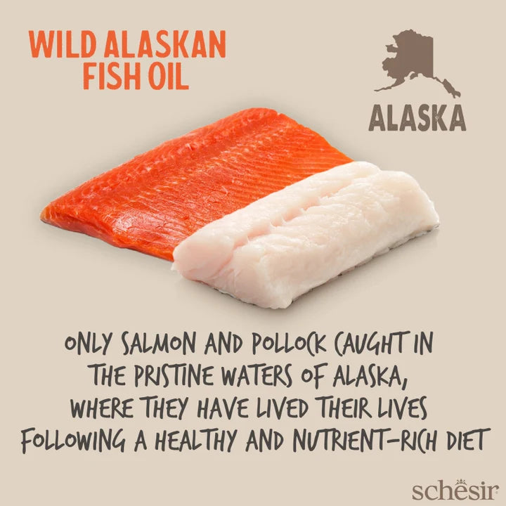 Schesir Grizzly Wild Alaskan Fish Oil Omega Plus for dogs & cats