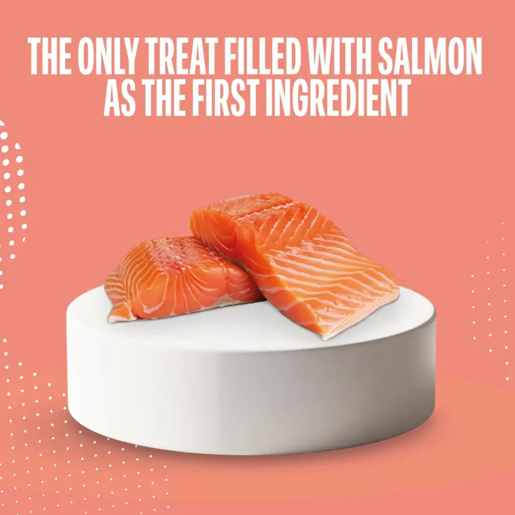 Schesir Snax Crunchy & Creamy Cat Treat Snack Salmon - 60g