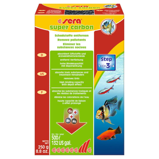Sera Super Carbon – 250g Activated Aquarium Filter Media