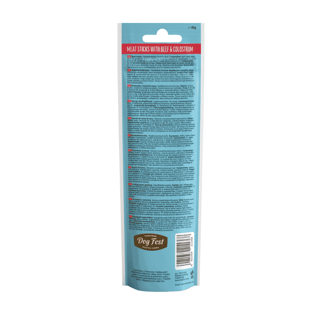 Dog Fest Beef Stick with Colostrum - 45g