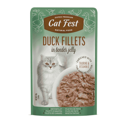 Cat Fest Duck Fillets In Tender Jelly For Cats
