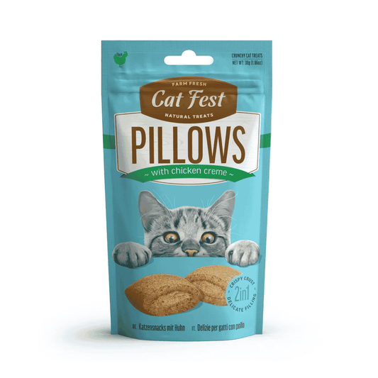 Cat Fest Pillows with Chicken Cream – 30g Tasty Cat Snacks
