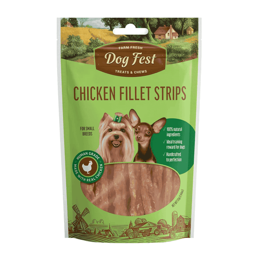 Dog Fest Chicken Fillet Strips for Mini Dogs 55g