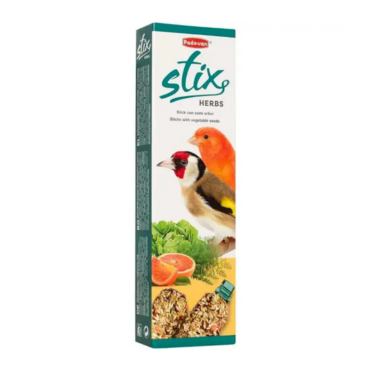 Padovan Stix Herbs Treat for Canaries – 60g Natural Snack