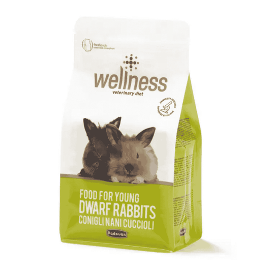 Padovan Wellness Dwarf Rabbit Junior Food – 1kg Growth Formula