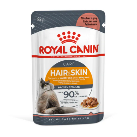 Royal Canin Feline Care Nutrition Hair & Skin Gravy WET FOOD