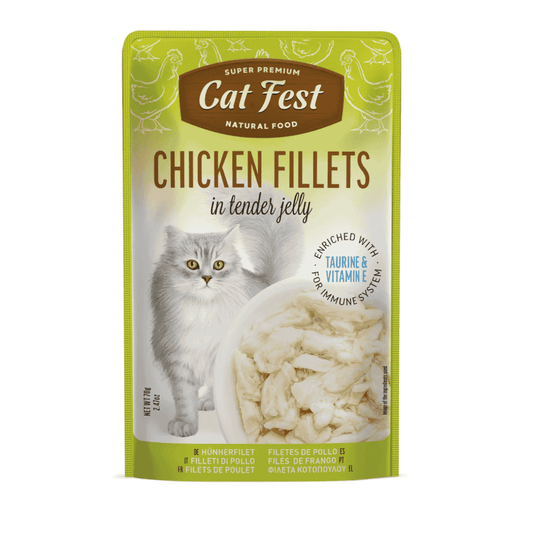 Cat Fest Chicken Fillets In Tender Jelly For Cats