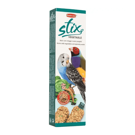 Padovan Stix Veggie Treat for Budgies & Finches – 100g Snack