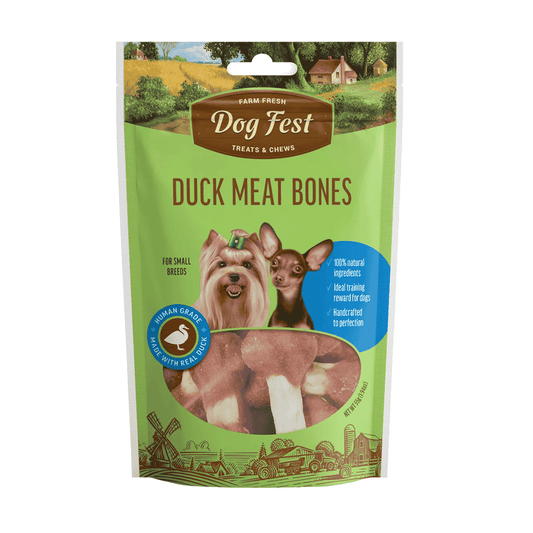 Dog Fest Duck Meat Bones for Mini-Dogs - 55g (1.94 oz)