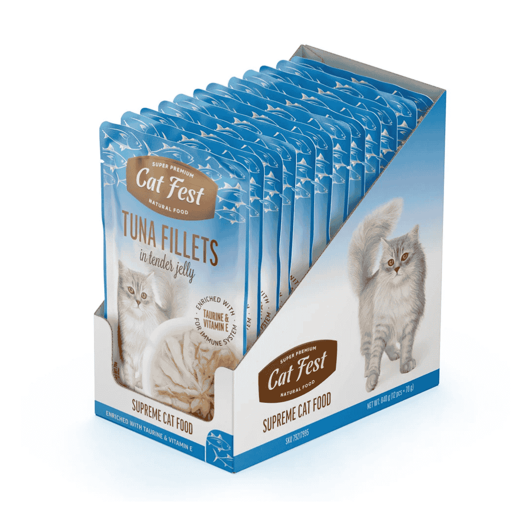 Cat Fest Tuna Fillets In Tender Jelly For Cats