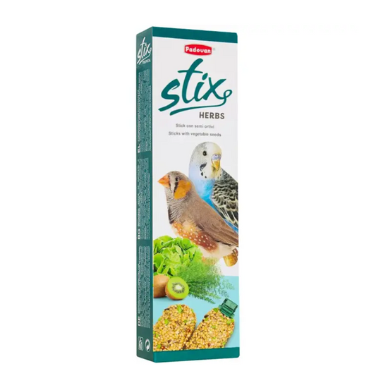 Padovan Stix Herbs Treat for Budgies – 80g Healthy Bird Snack