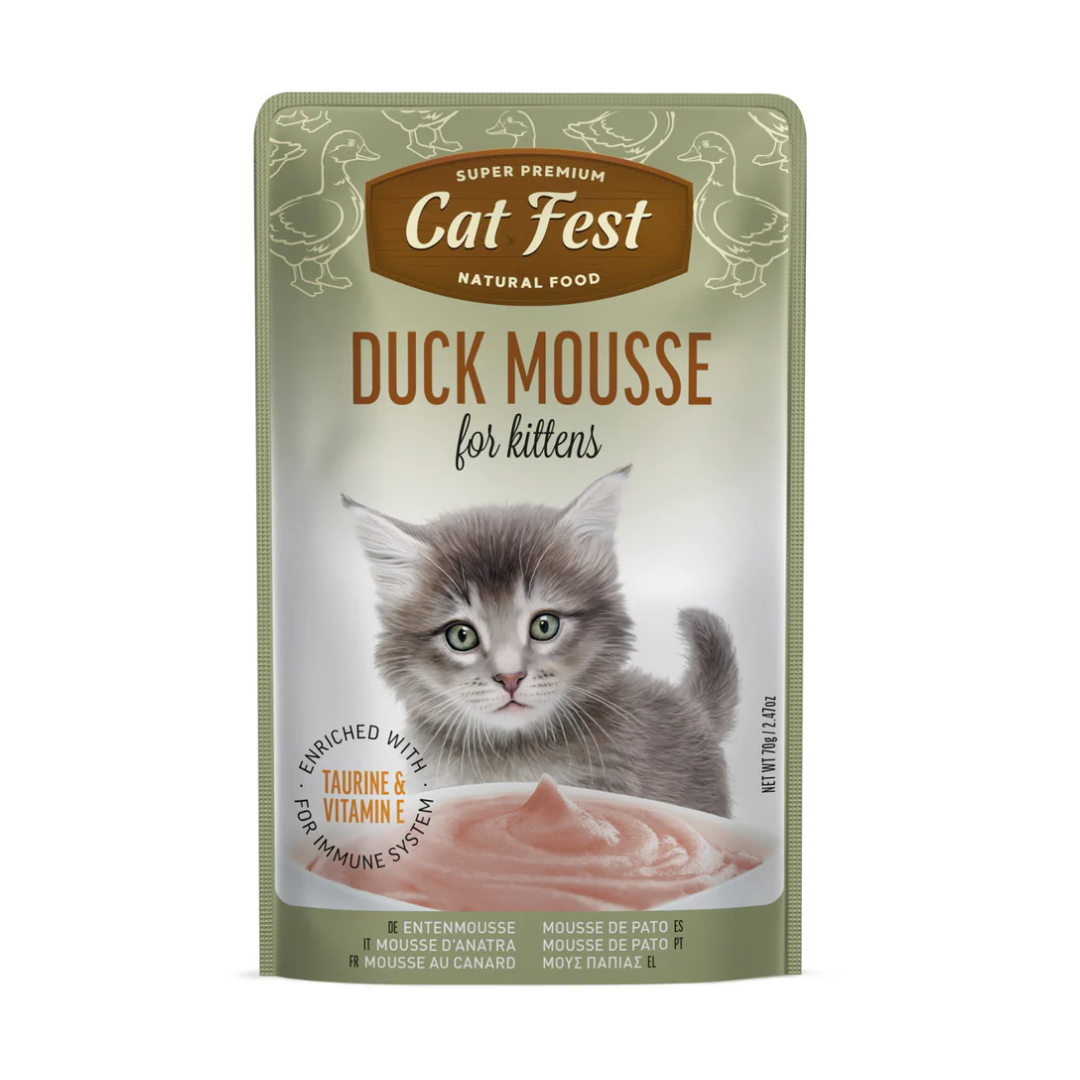 Cat Fest Duck Mousse for Kittens Soft Wet Cat Food