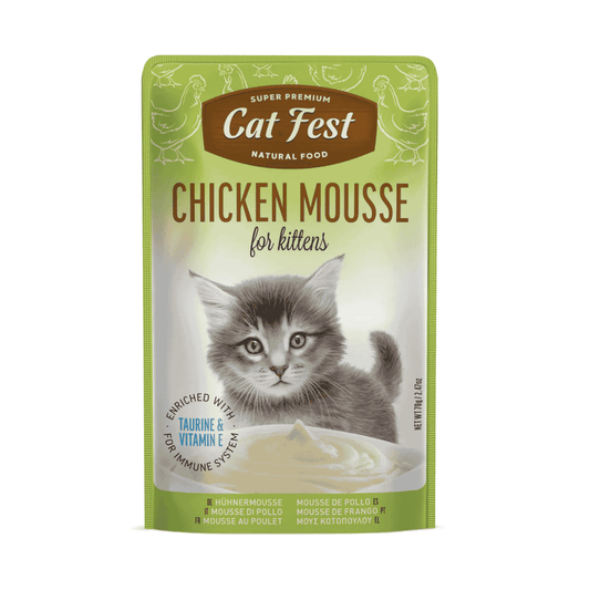 Cat Fest Chicken Mousse for Kittens Soft Wet Cat Food