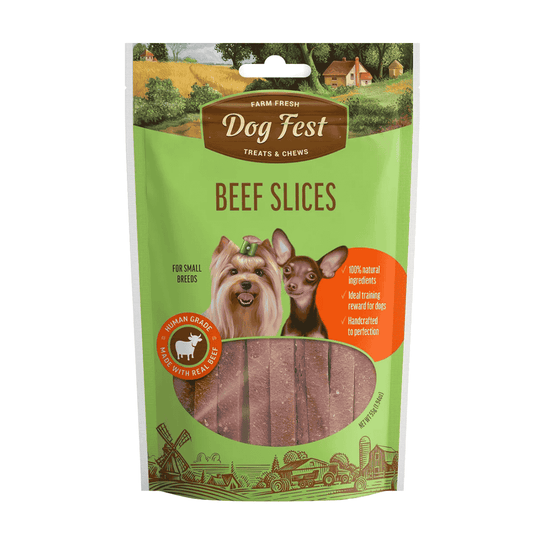 Dog Fest Beef Slices for Mini Dogs 55g