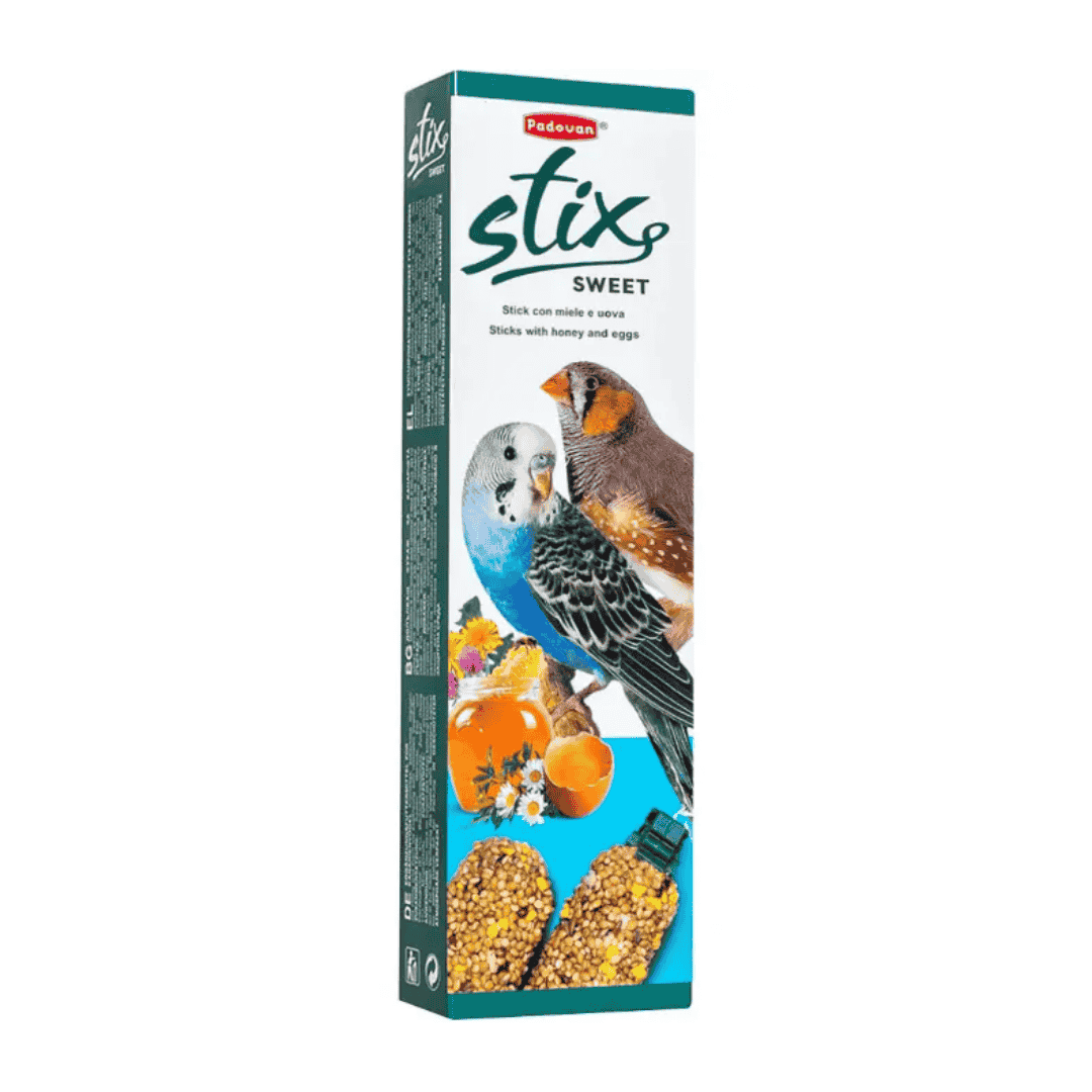 Padovan Stix Sweet Treat for Parakeets & Exotics – 80g