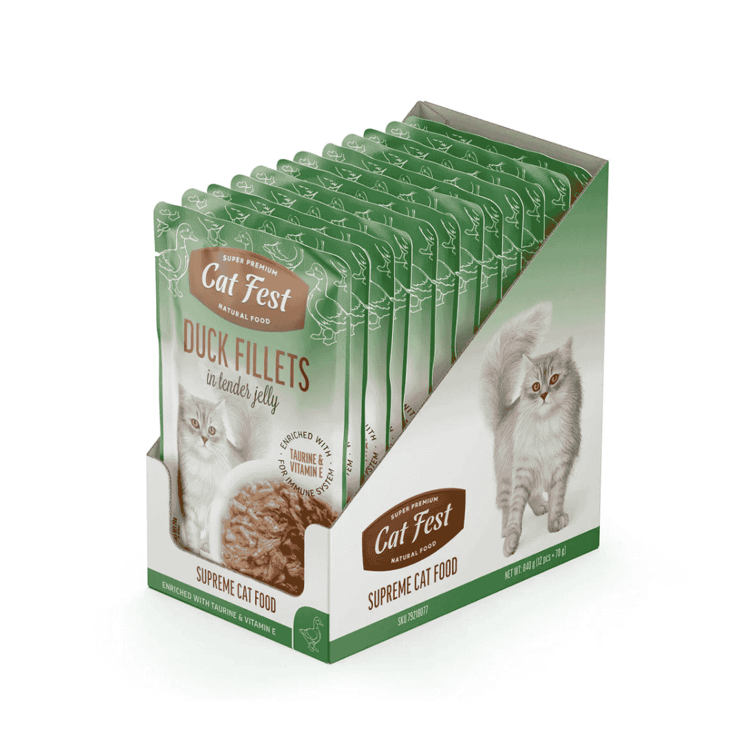 Cat Fest Duck Fillets In Tender Jelly For Cats