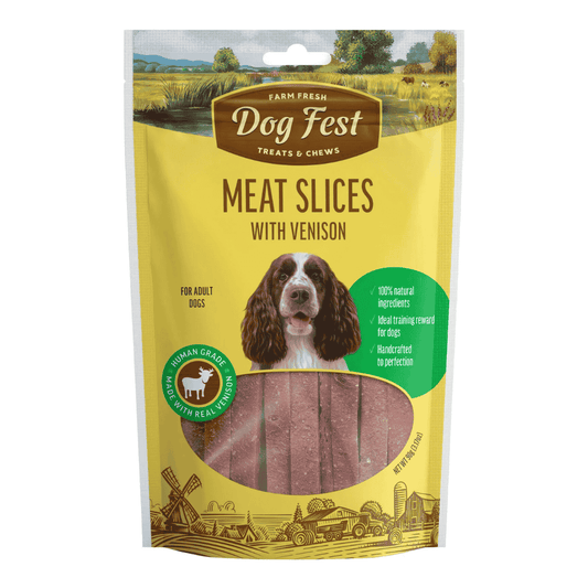 Dog Fest Slices with Venison for Adult Dogs 90g
