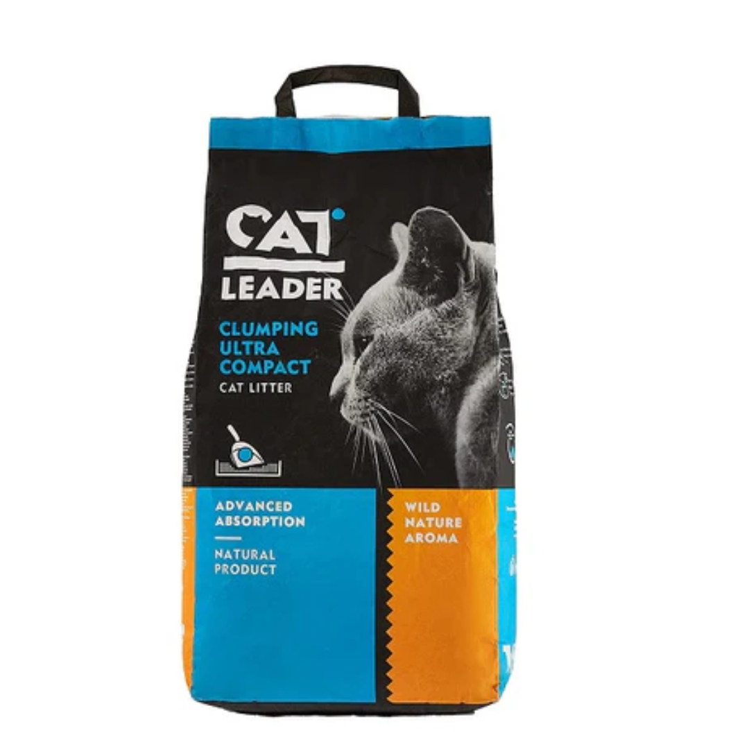 Cat Leader Ultra Compact Cat Litter – 10kg Baby Powder Scent
