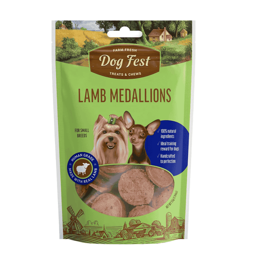 Dog Fest Lamb Medallions for Mini-Dogs - 55g (1.94 oz)
