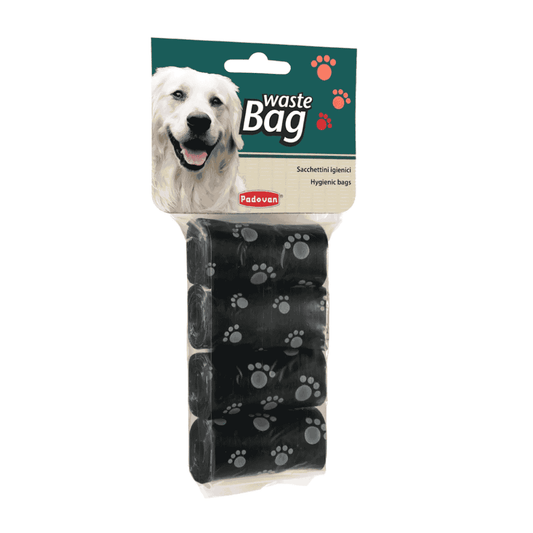 Padovan Waste Bags Black – 4 Roll Pack Poop Disposal