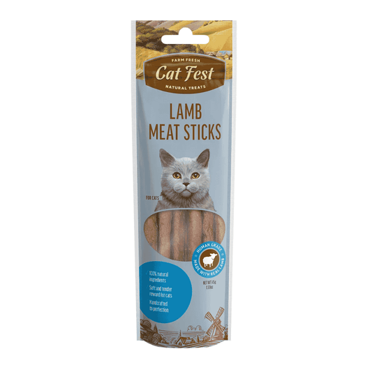 Cat Fest Lamb Meat Sticks for Cats – 45g Natural Meaty Treats