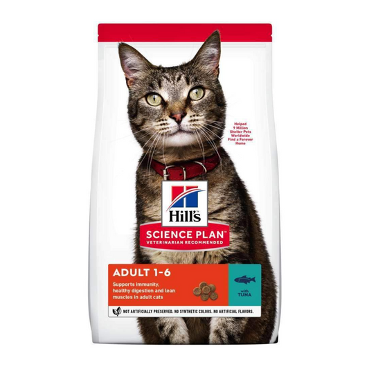 Hills Science Plan Adult Cat Food With Tuna 1.5Kg