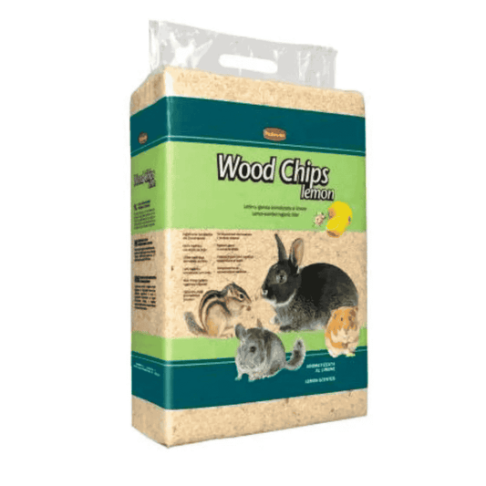 Padovan Wood Chips Lemon Scent – 56L/4kg Eco Bedding Pack