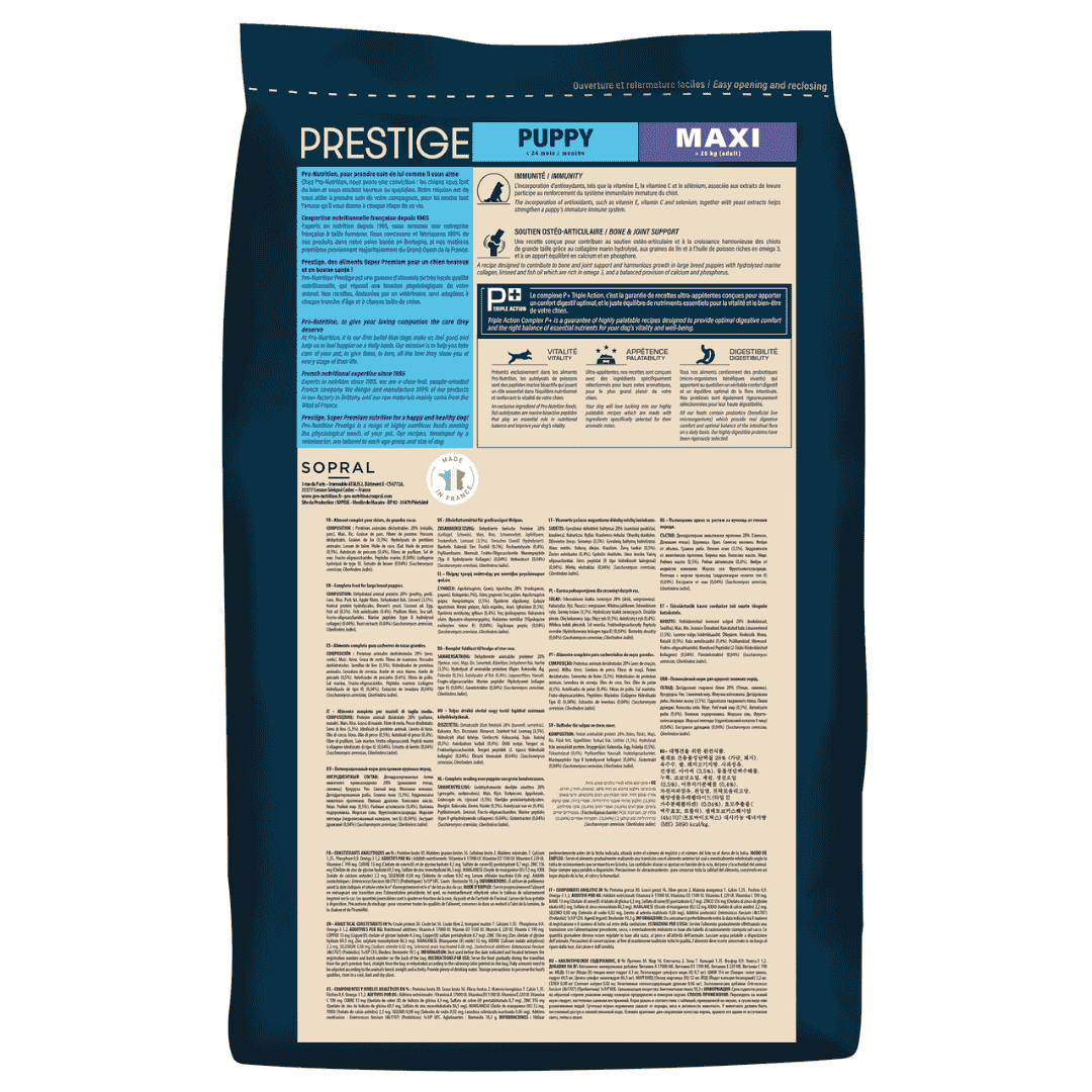 Pro nutrition Prestige Puppy Maxi 3Kg