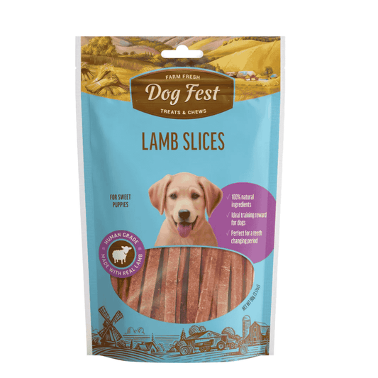 Dog Fest Lamb Slices for Puppies 90g