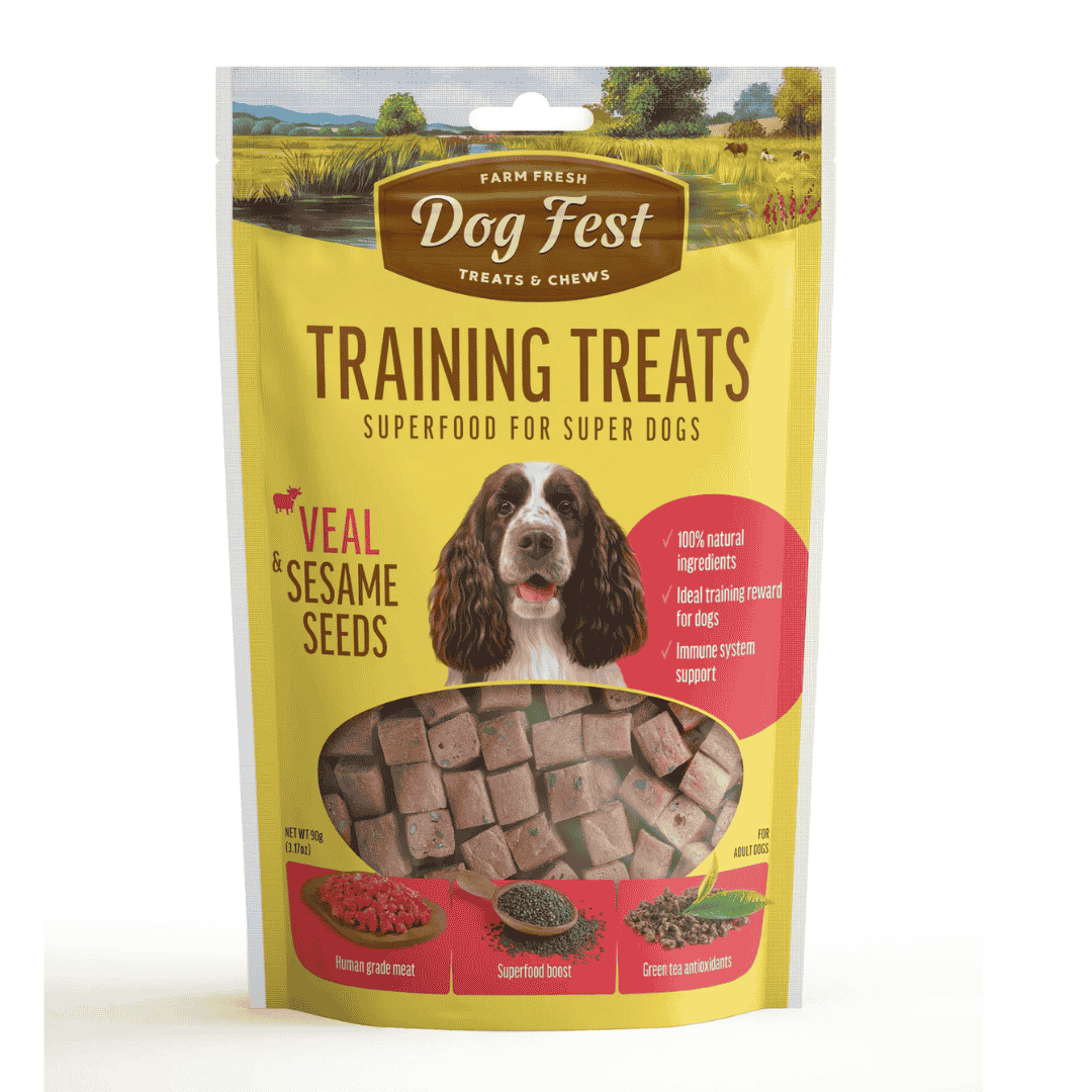 Dog Fest Training Treats Veal & Sesame Seeds – 90g