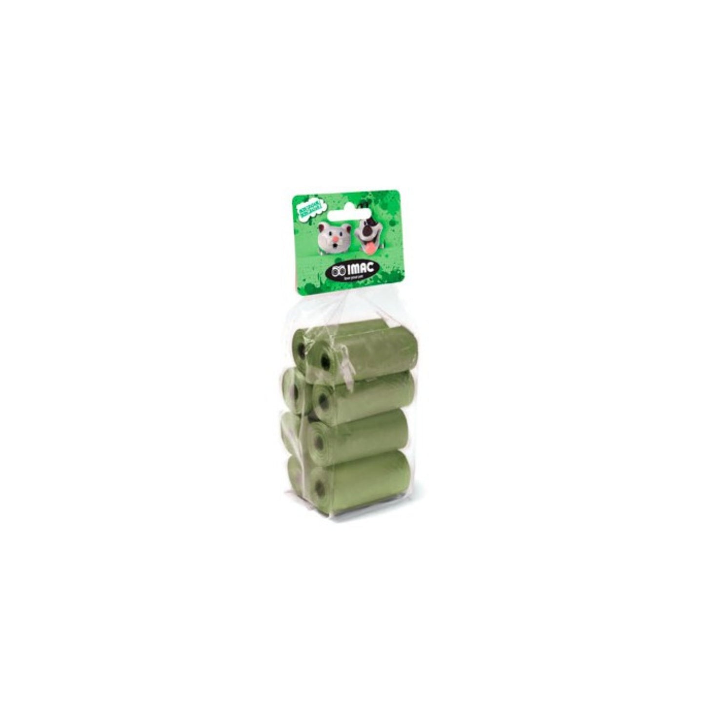 Imac EcoPet Biodegradable Waste Bags – 8 Rolls 15 Bags
