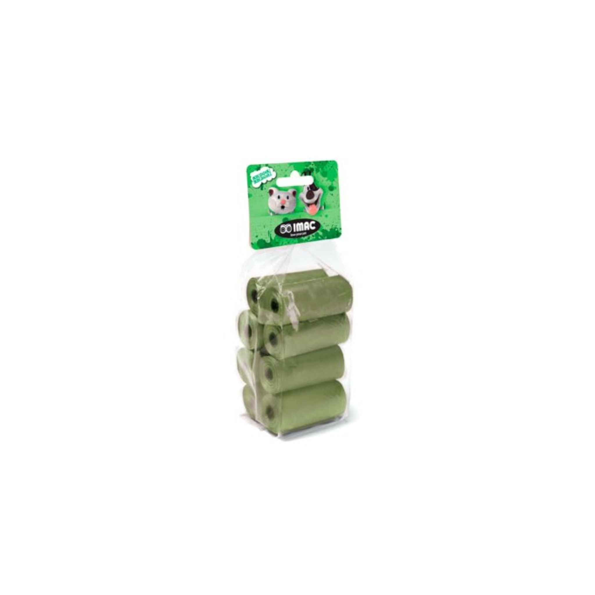 Imac EcoPet Biodegradable Waste Bags – 8 Rolls 15 Bags